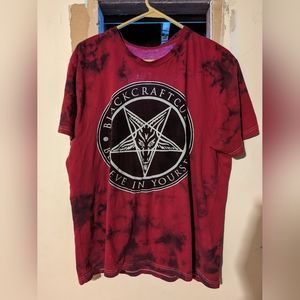 Black craft pentagram tee